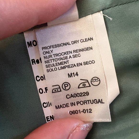 Aquascutum London Vintage Velvet Blazer Mint Green - Picture 5 of 6